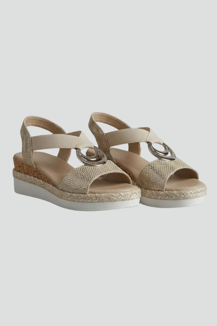 Zola | Women's Sandals | Open Toe Metal Ring Straps