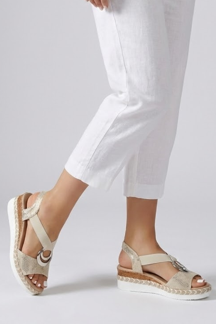 Zola | Women's Sandals | Open Toe Metal Ring Straps