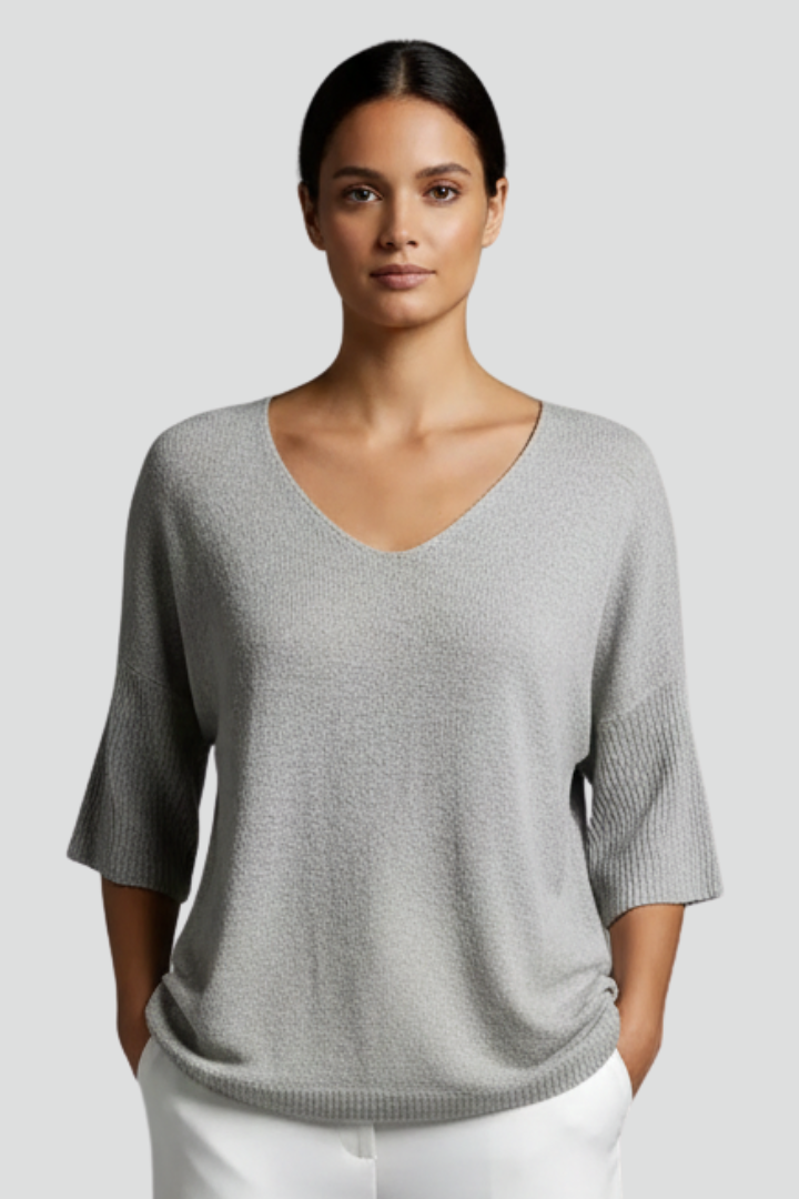 Heledd | Women's Top | V-Neck Short Sleeves Relaxed
