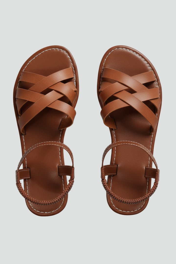 Polyxena | Women's Sandals | Crisscross Straps Ankle Band