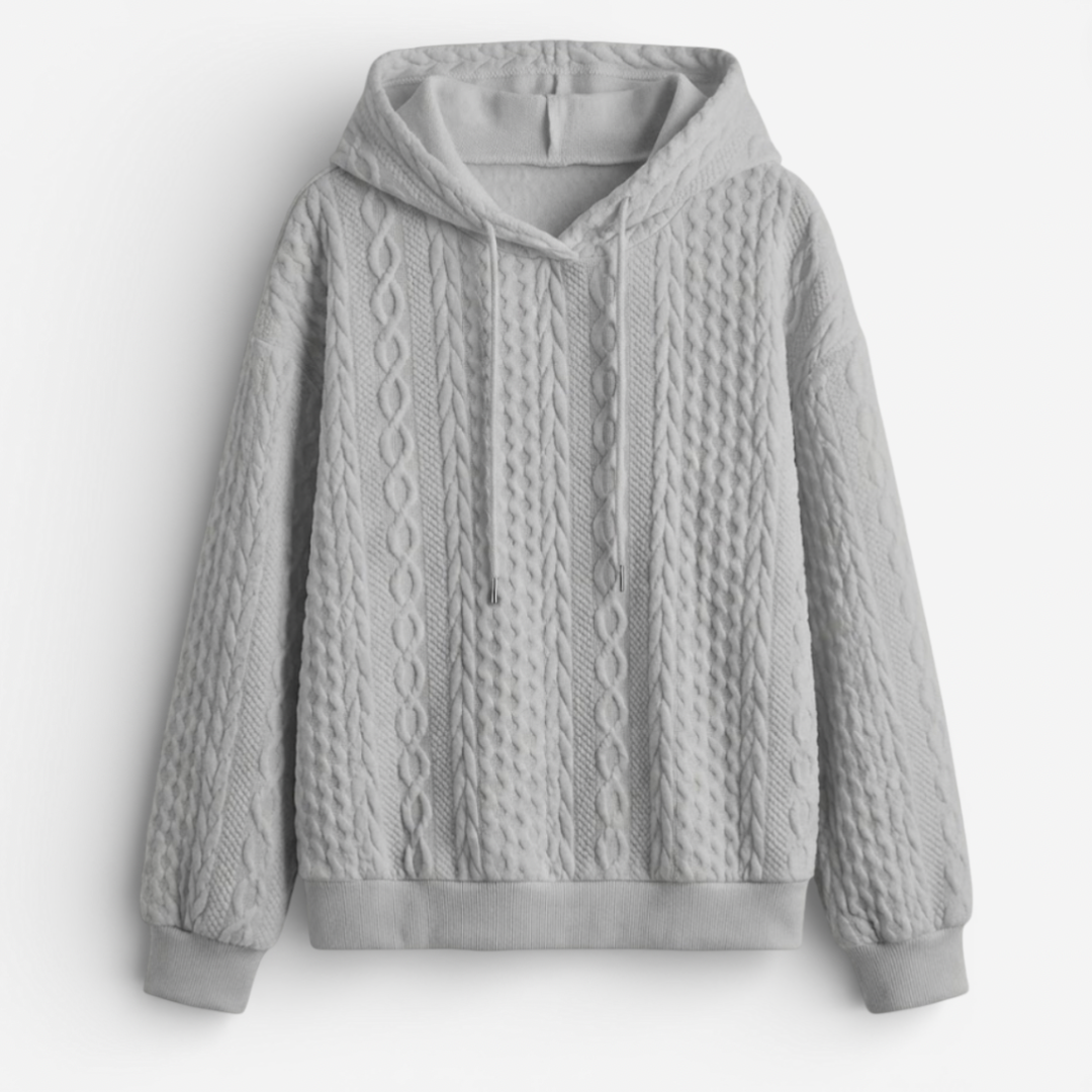 Sigrid | Women's Cable Knit Style Hoodie
