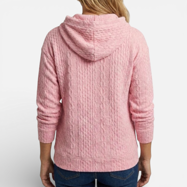 Sigrid | Women's Cable Knit Style Hoodie
