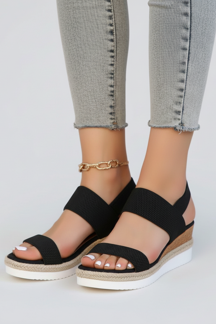 Maya | Women's Sandals | Elastic Upper Raised Sole