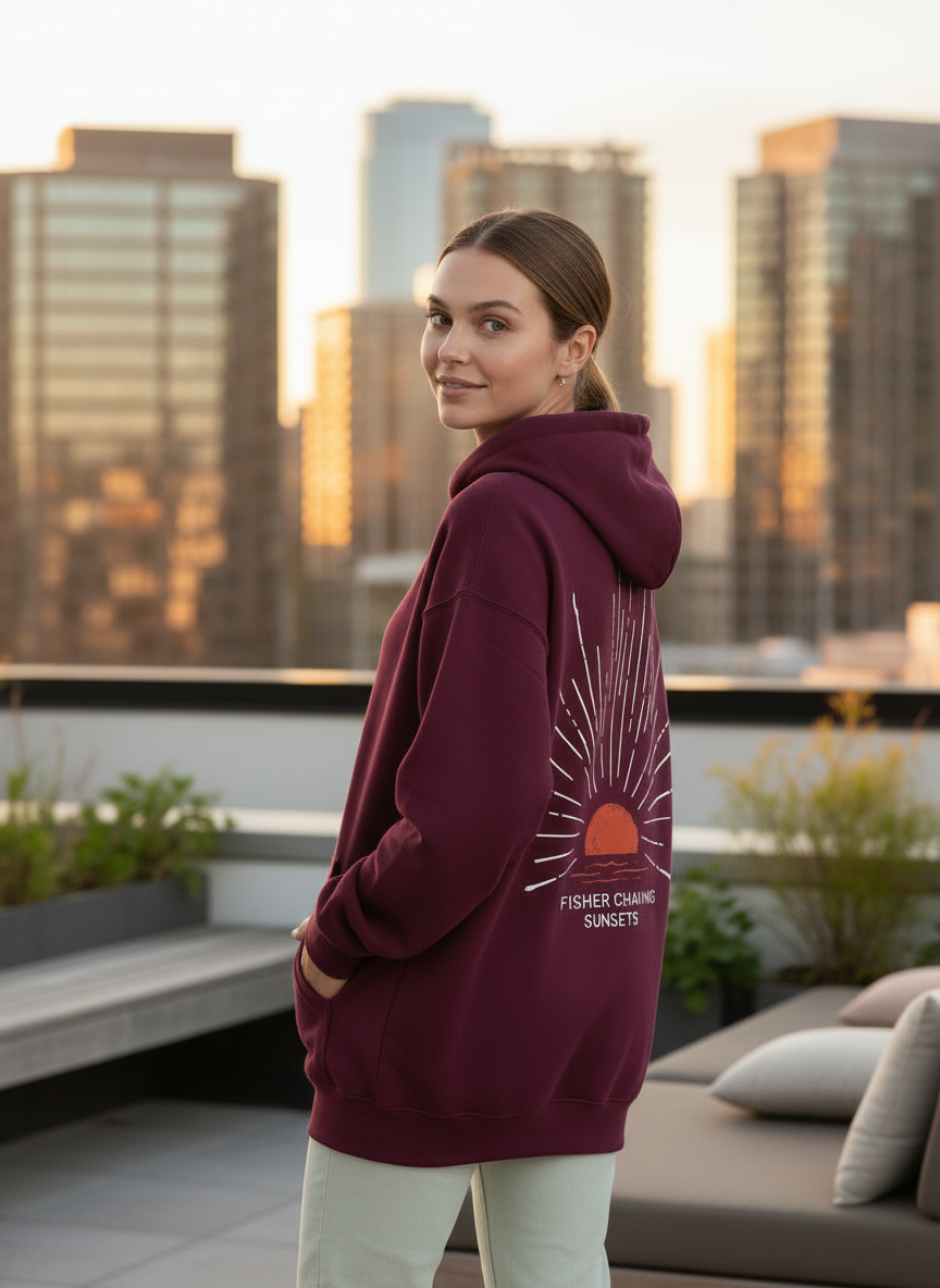 Women's Oversized Graphic Pullover Hoodie detail 1