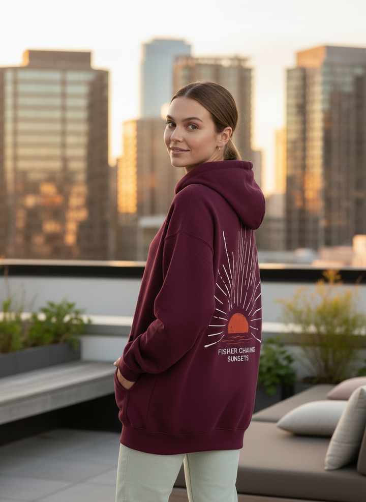 Women's Oversized Graphic Pullover Hoodie detail 1