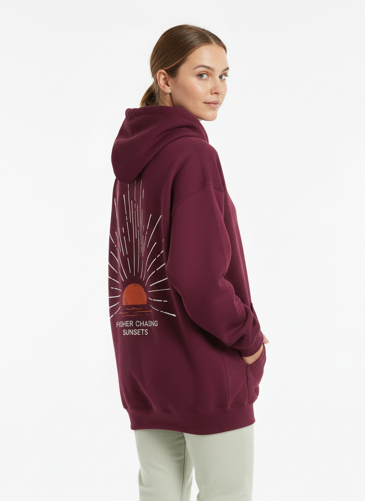 Women's Oversized Graphic Pullover Hoodie detail 2