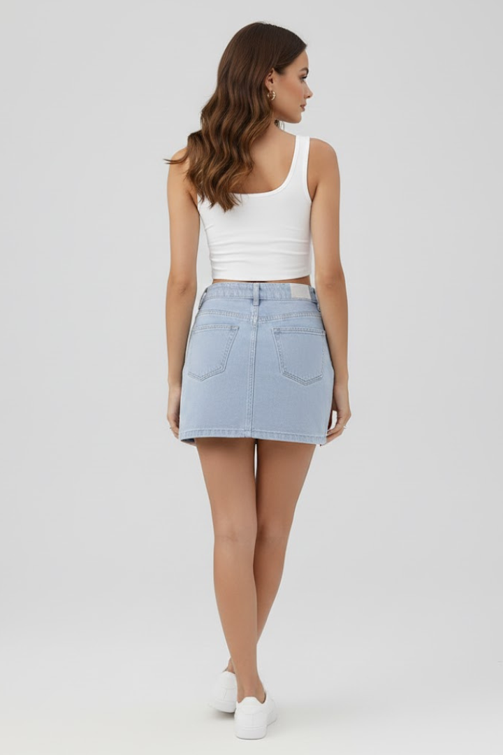 Sala | Women's Mini Skirt | Waistband Front Closure
