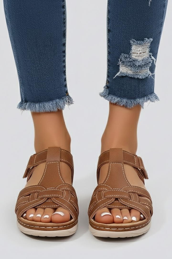 Willa | Women's Open-Toe Sandals | Straps Adjustable Closure