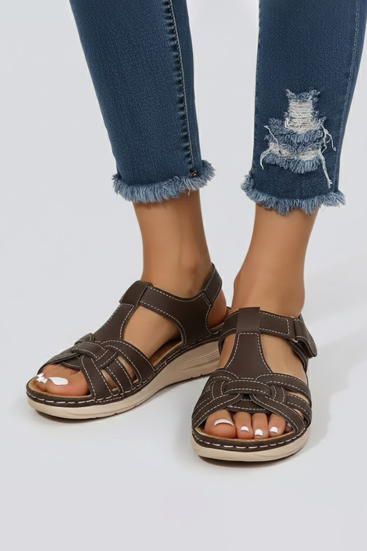 Willa | Women's Open-Toe Sandals | Straps Adjustable Closure