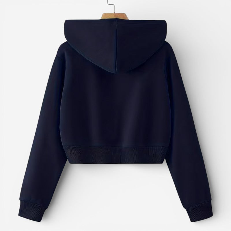 Mila | Women's Cropped Zip-Up Hoodie