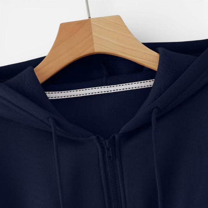 Mila | Women's Cropped Zip-Up Hoodie