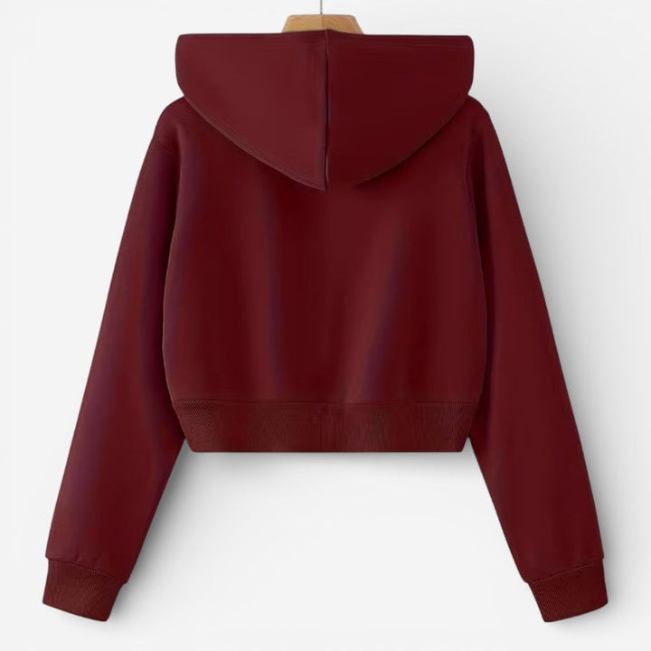 Mila | Women's Cropped Zip-Up Hoodie