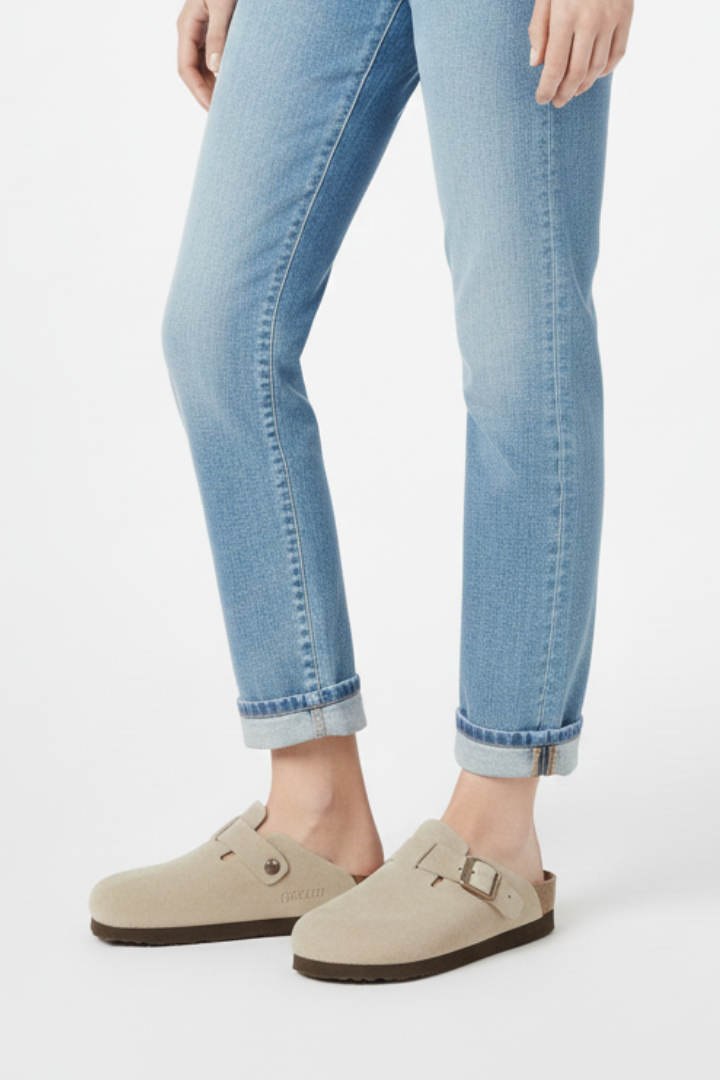 Kunigunde | Women's Slippers | Wide Straps Moulded Footbed