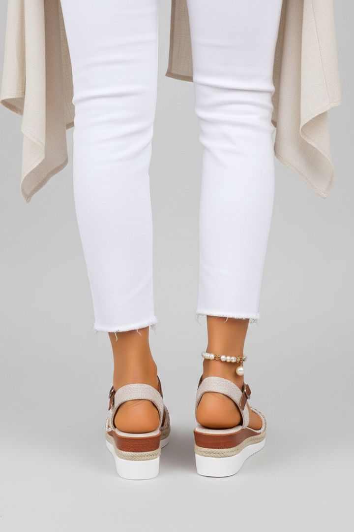 Pasiphae | Women's Wedge Sandals | Adjustable Straps Open Toe
