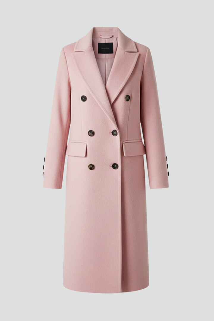 Sabina | Women's Coat | Lapel Collar Button Closure