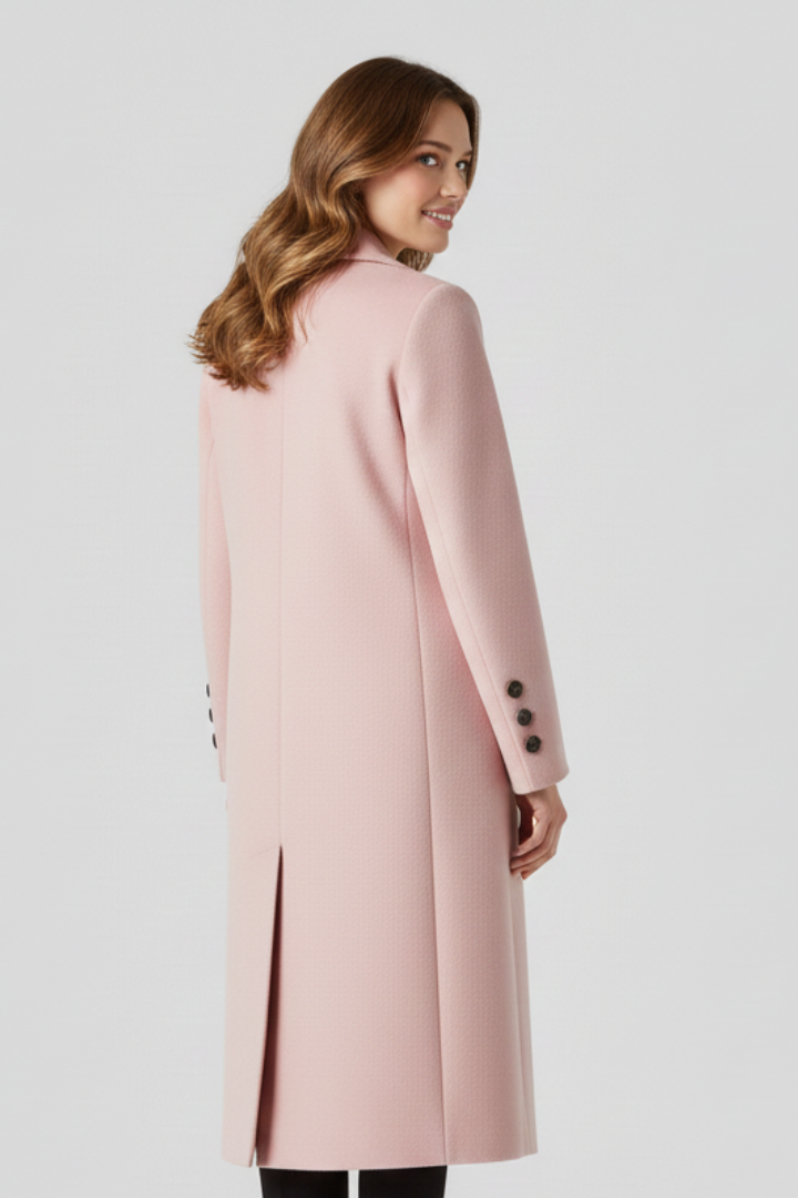 Sabina | Women's Coat | Lapel Collar Button Closure