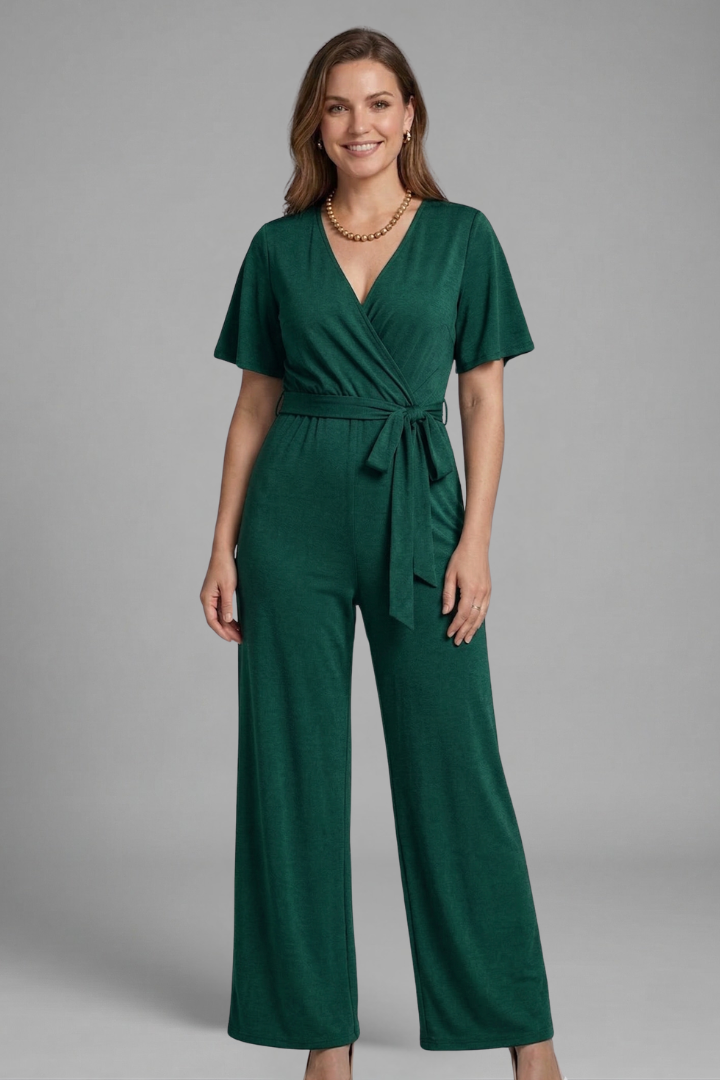 Alara | Women's Jumpsuit | Wrap Front Tie Waist