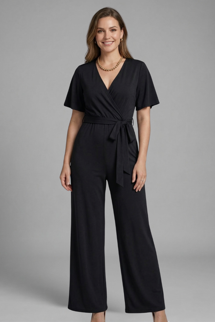 Alara | Women's Jumpsuit | Wrap Front Tie Waist