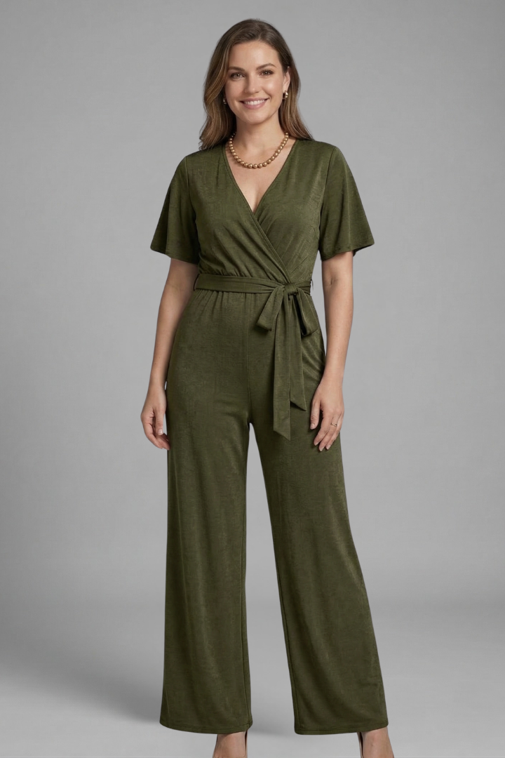 Alara | Women's Jumpsuit | Wrap Front Tie Waist