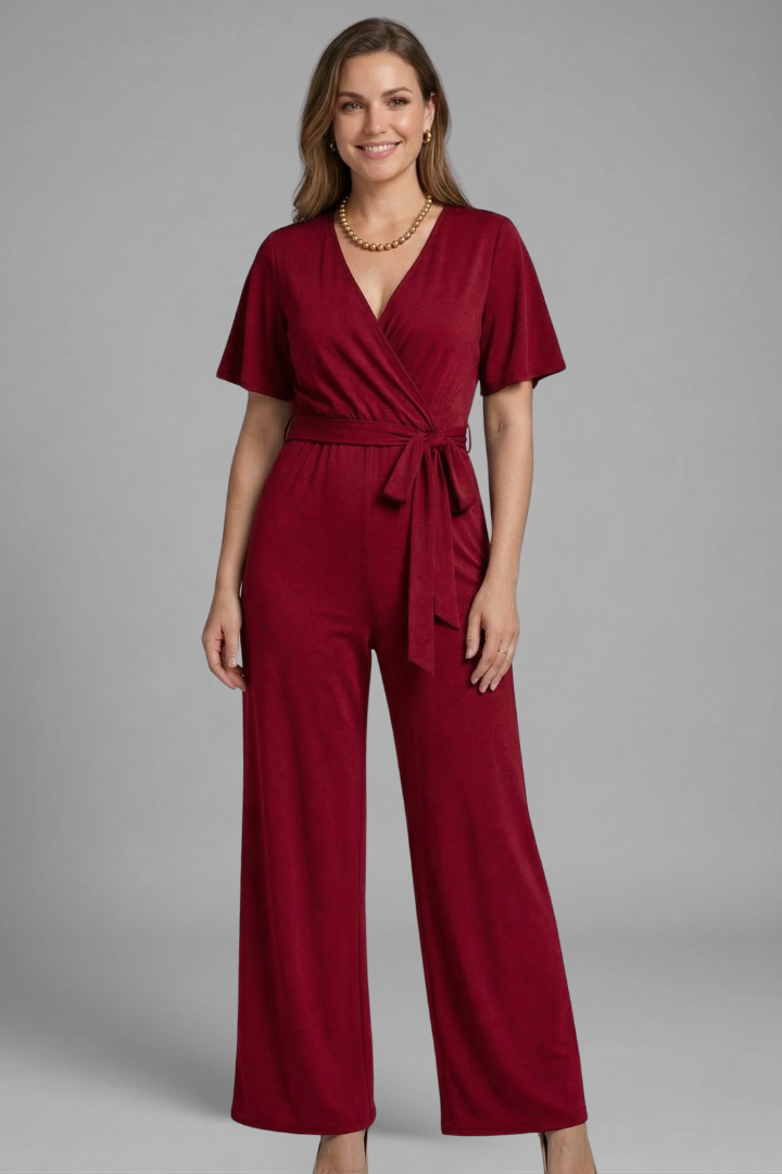 Alara | Women's Jumpsuit | Wrap Front Tie Waist