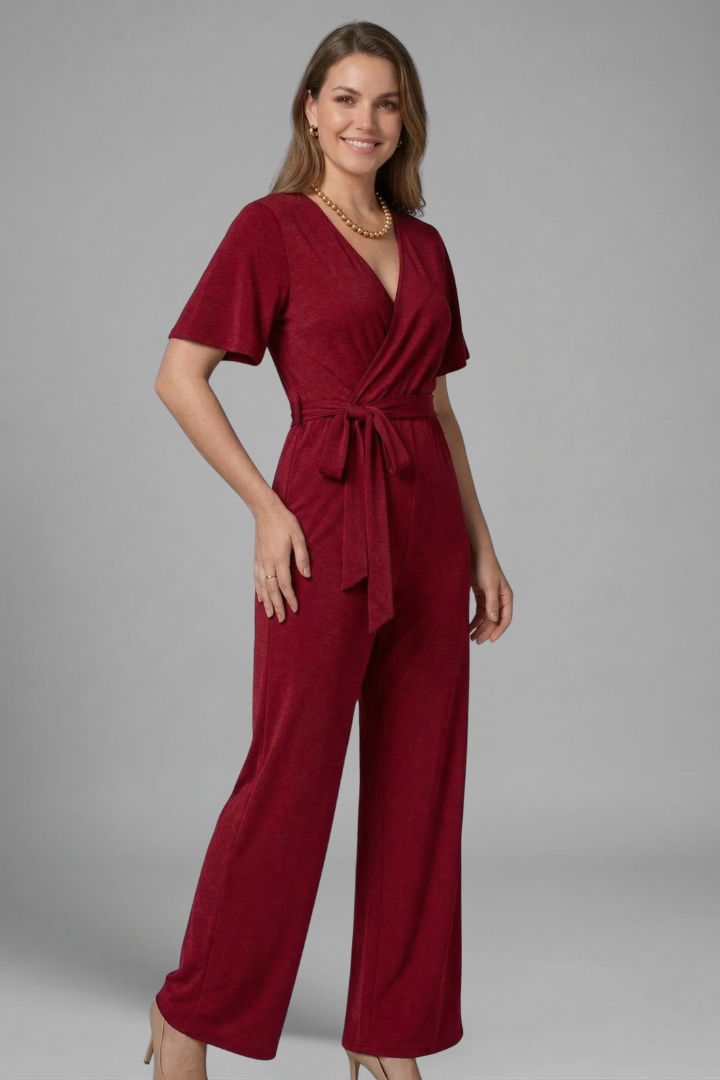 Alara | Women's Jumpsuit | Wrap Front Tie Waist