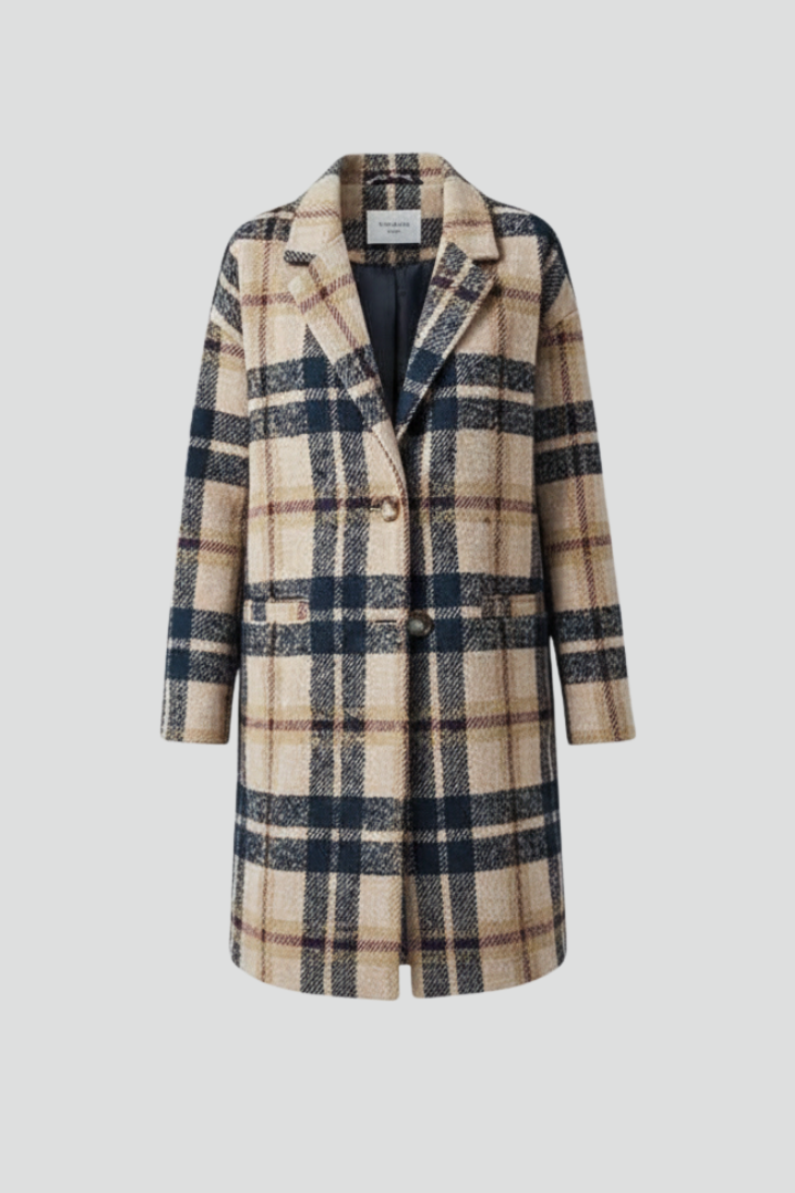 Ambrosia | Women's Long Coat | Button Closure & Pockets