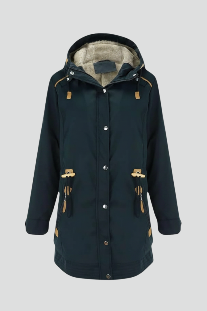 Korinna | Women's Parka Jacket with Hood & Zipper