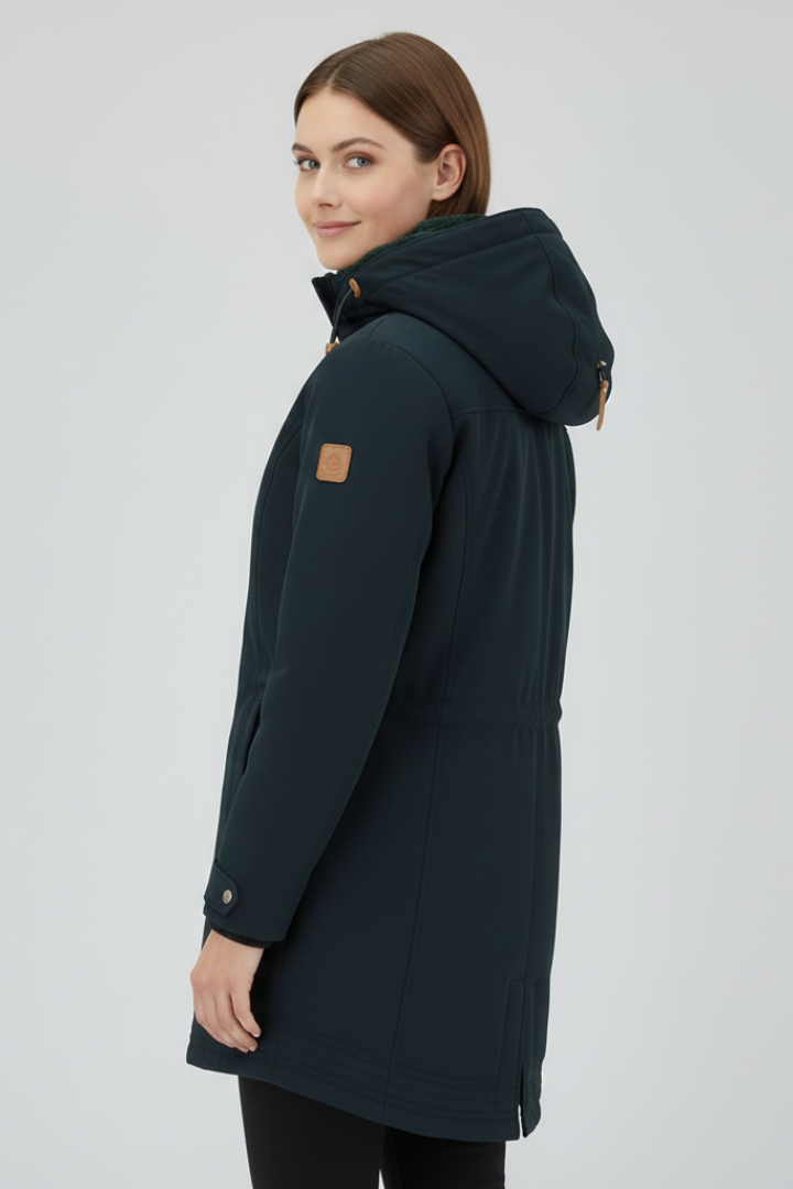 Korinna | Women's Parka Jacket with Hood & Zipper