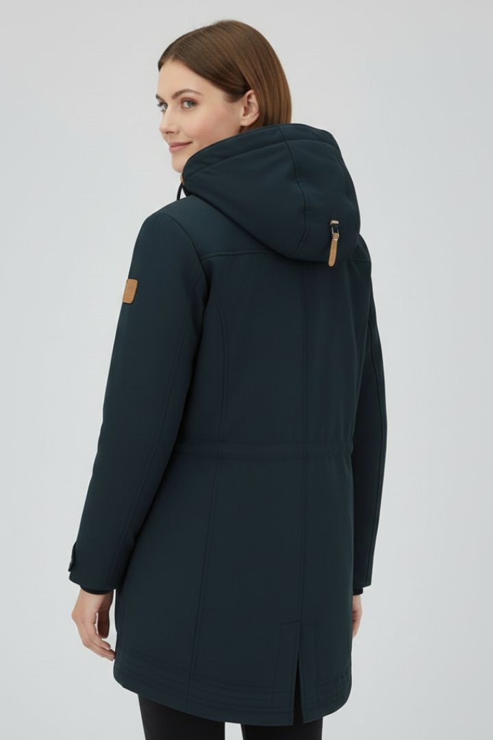 Korinna | Women's Parka Jacket with Hood & Zipper