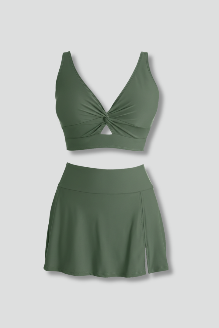 Yola | Women's Bikini Set | Wrap Top Skirt