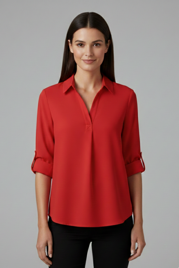 Ulva | Women's Blouse | Collar Button Closure