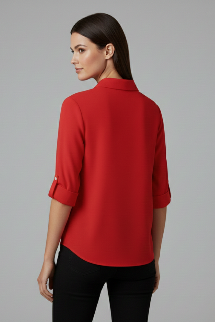 Ulva | Women's Blouse | Collar Button Closure