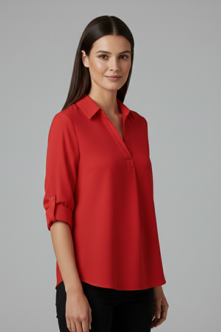 Ulva | Women's Blouse | Collar Button Closure