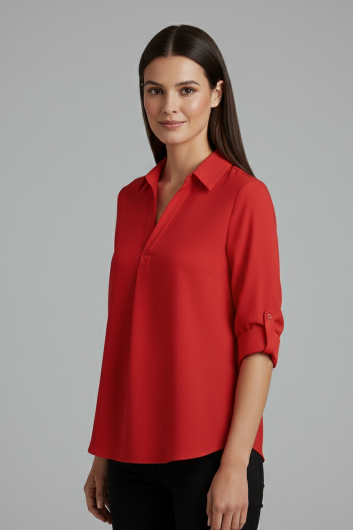 Ulva | Women's Blouse | Collar Button Closure