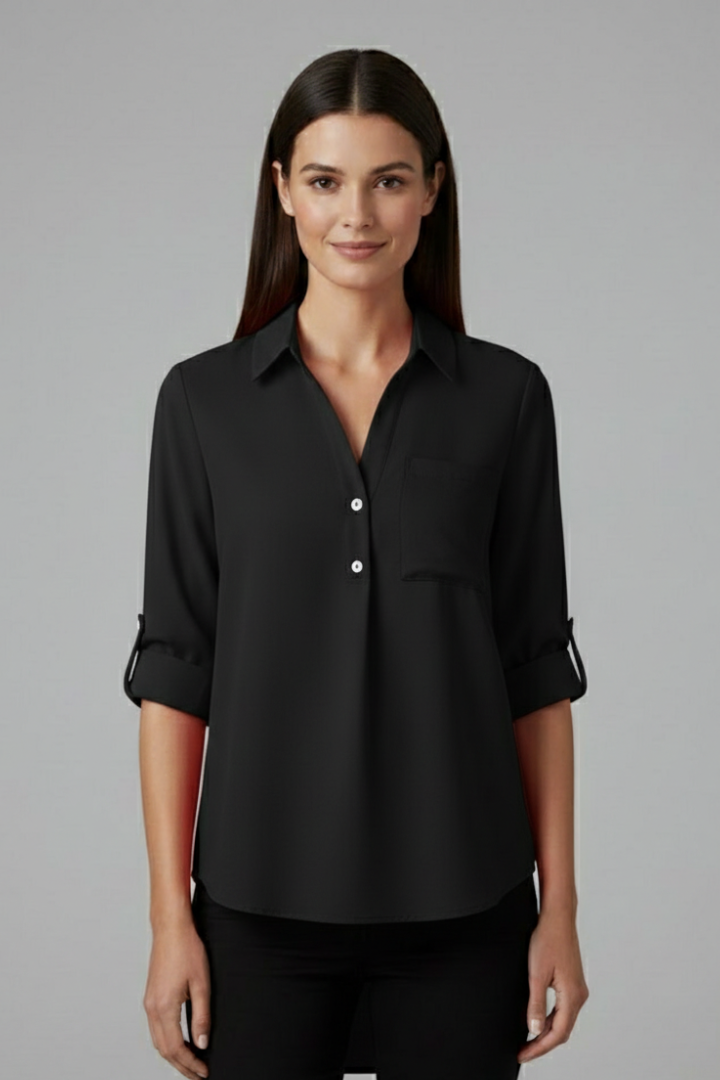 Ulva | Women's Blouse | Collar Button Closure