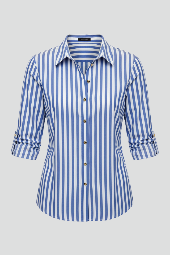 Maris | Women's Blouse | Collar Button Fastening Smart