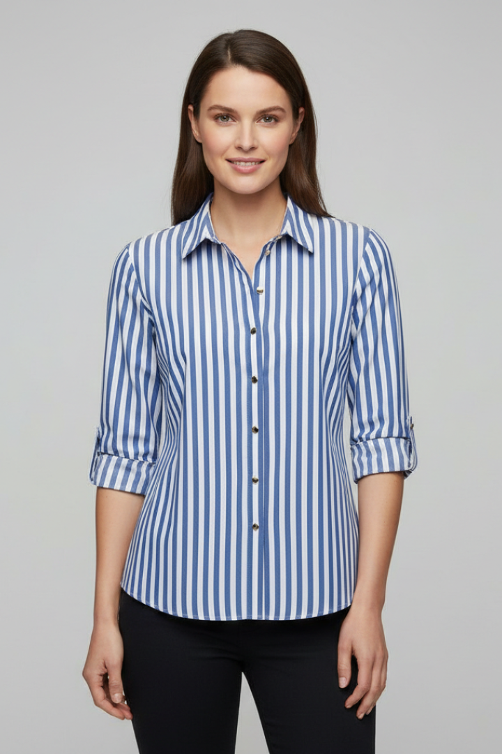 Maris | Women's Blouse | Collar Button Fastening Smart