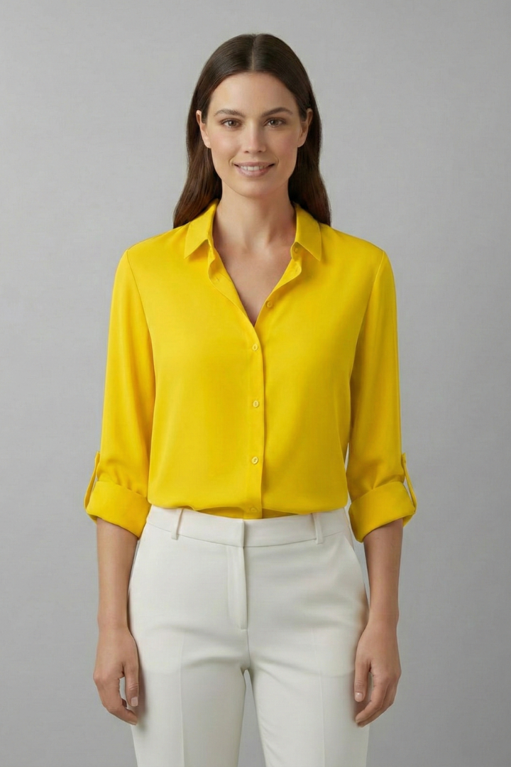 Ilka | Women's Blouse | Collar Button Fastening