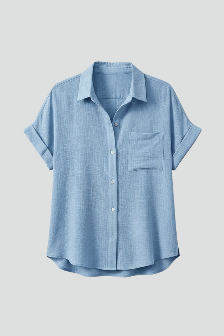 Anwen | Women's Blouse | Collar Short Sleeves