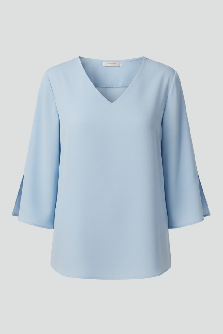 Mette | Women's Blouse | V-Neck Short Sleeves