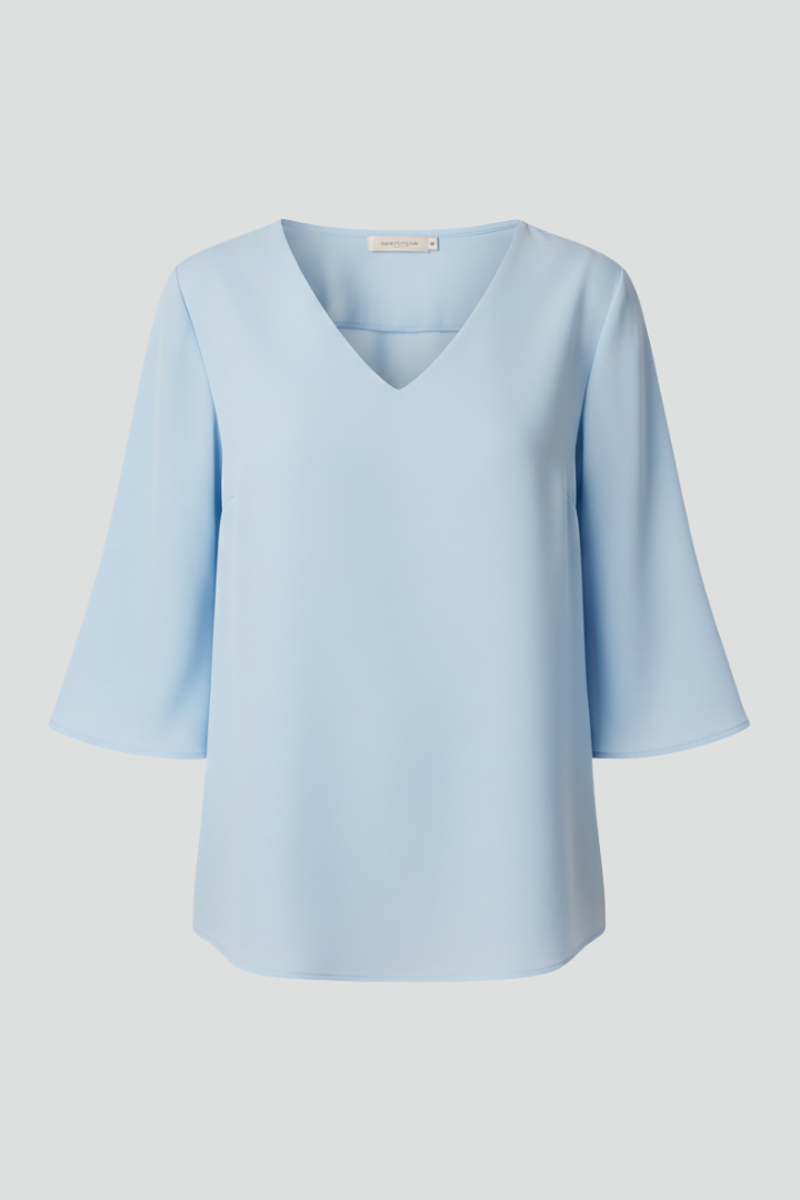 Klara | Women's Blouse | V-Neck Three-Quarter Sleeves