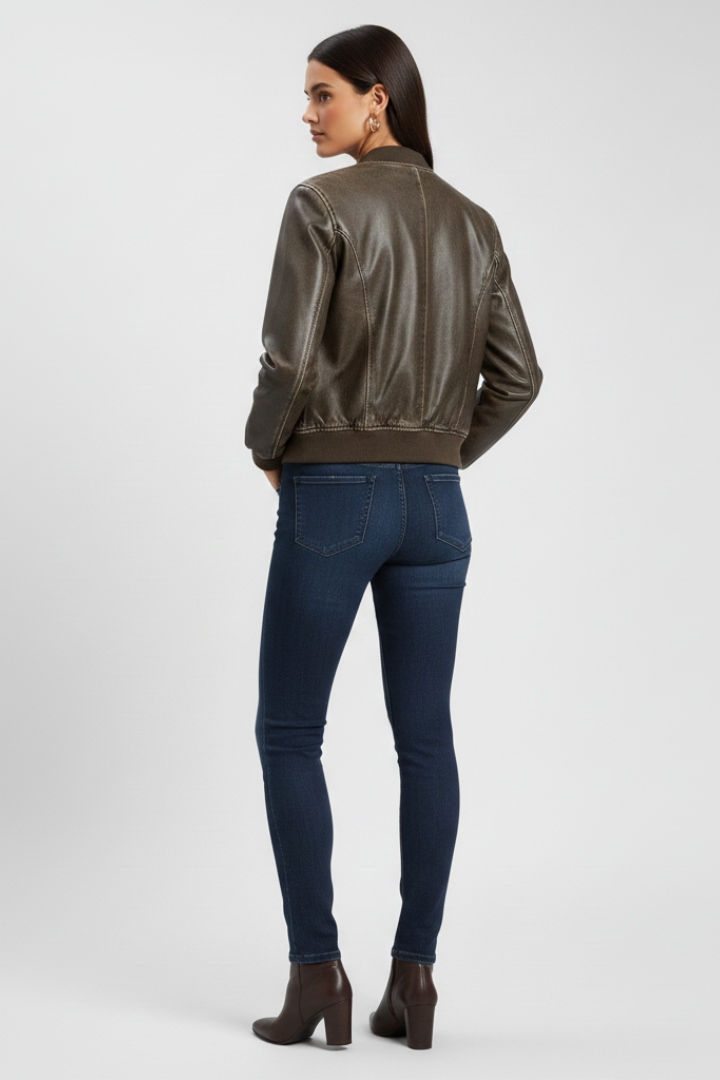 Alkmene | Women's Bomber Jacket | Collared Woven Surface