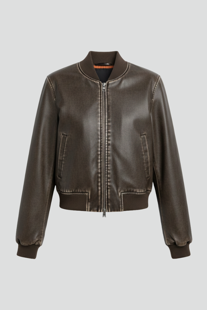 Alkmene | Women's Bomber Jacket | Collared Woven Surface