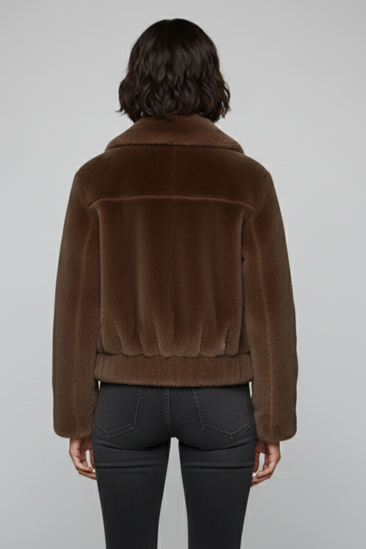 Kleodora | Women's Bomber Jacket | Faux Fur & Pockets