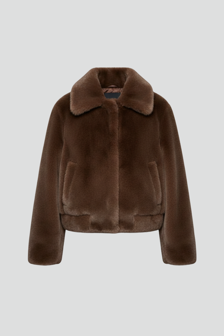 Kleodora | Women's Bomber Jacket | Faux Fur & Pockets