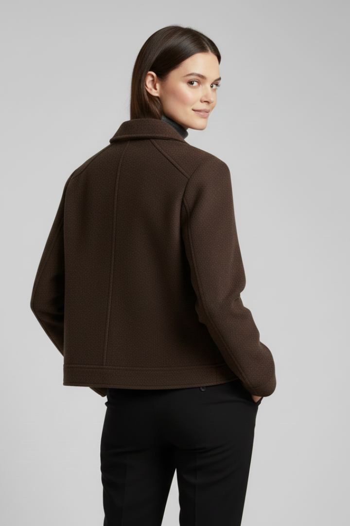 Byrhtsige | Women's Bomber Jacket | Lapel Collar & Zip