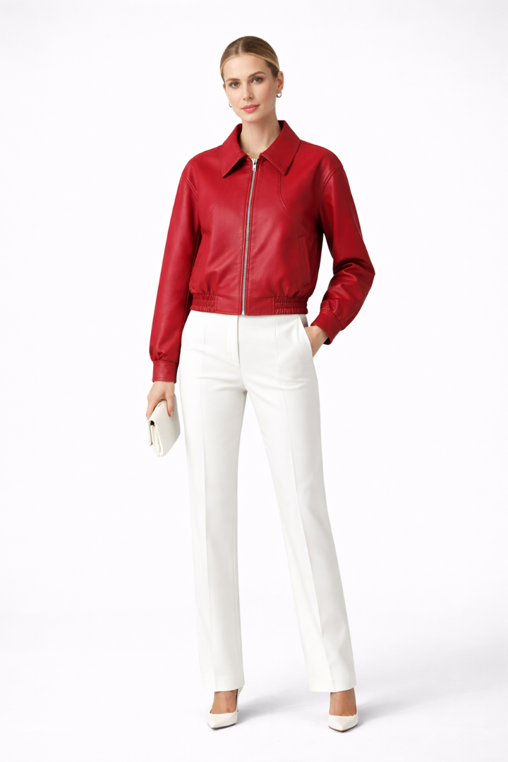 Pelagia | Women's Bomber Jacket | Zip & Elasticated Hem