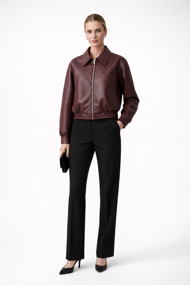 Pelagia | Women's Bomber Jacket | Zip & Elasticated Hem