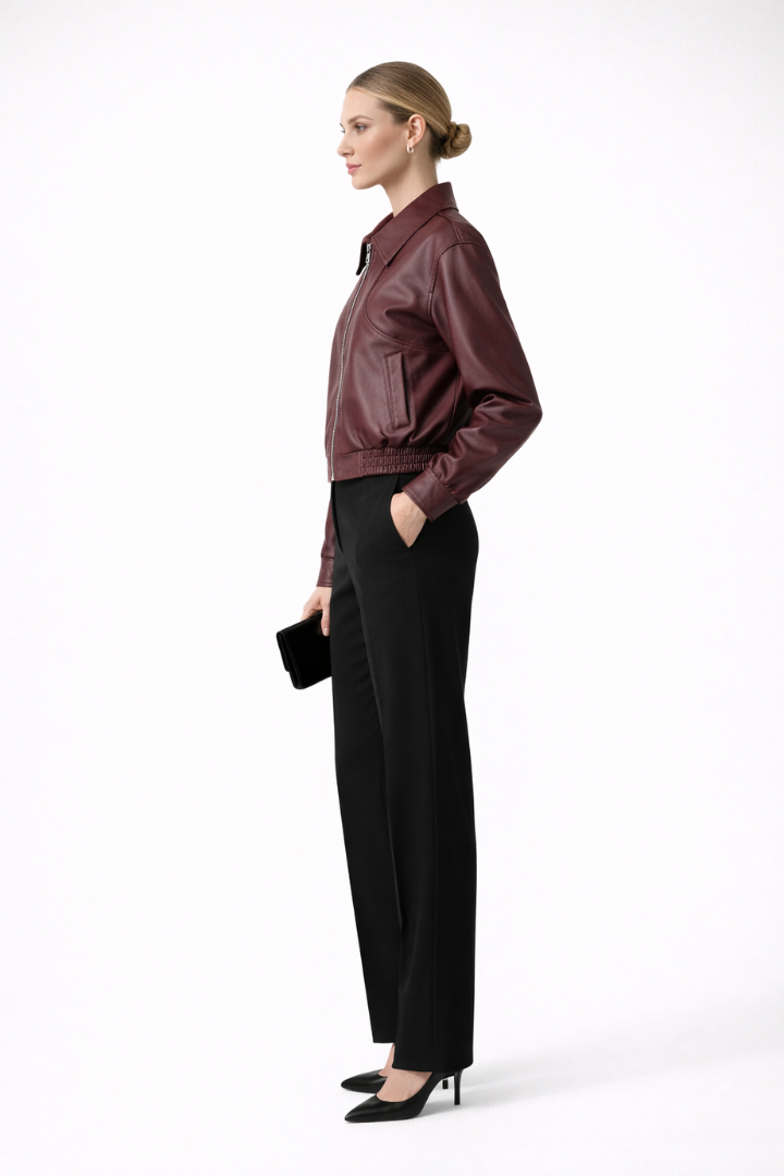 Pelagia | Women's Bomber Jacket | Zip & Elasticated Hem