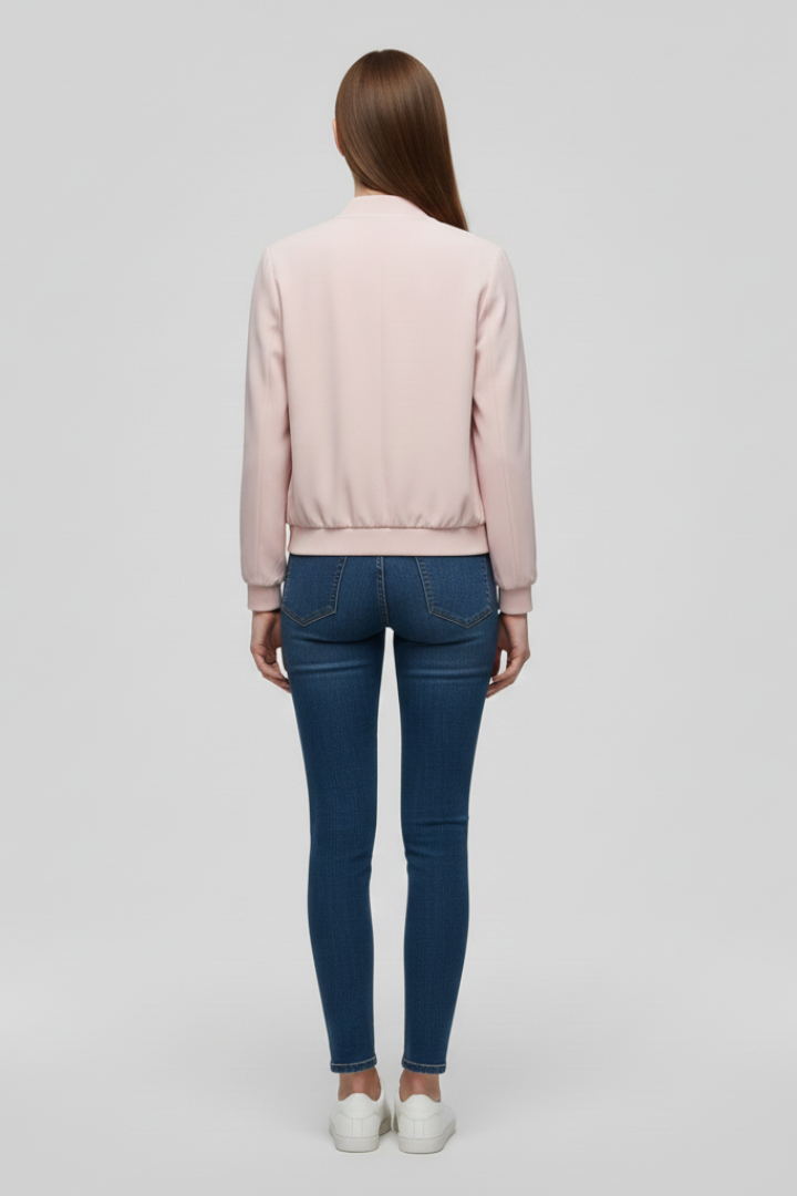Aisling | Women's Bomber Jacket | Zipped Straight Hem